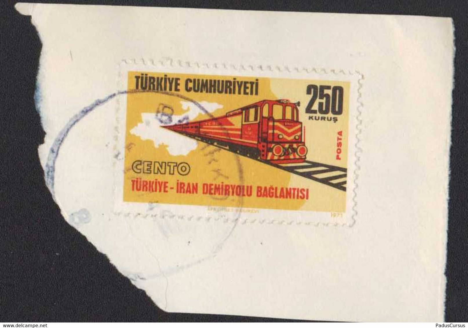Turkey Turkiye Ferrovia Turchia Iran Treno Train Railway Train Chemin De Fer Turquie Iran FRB00232 - Storia Postale