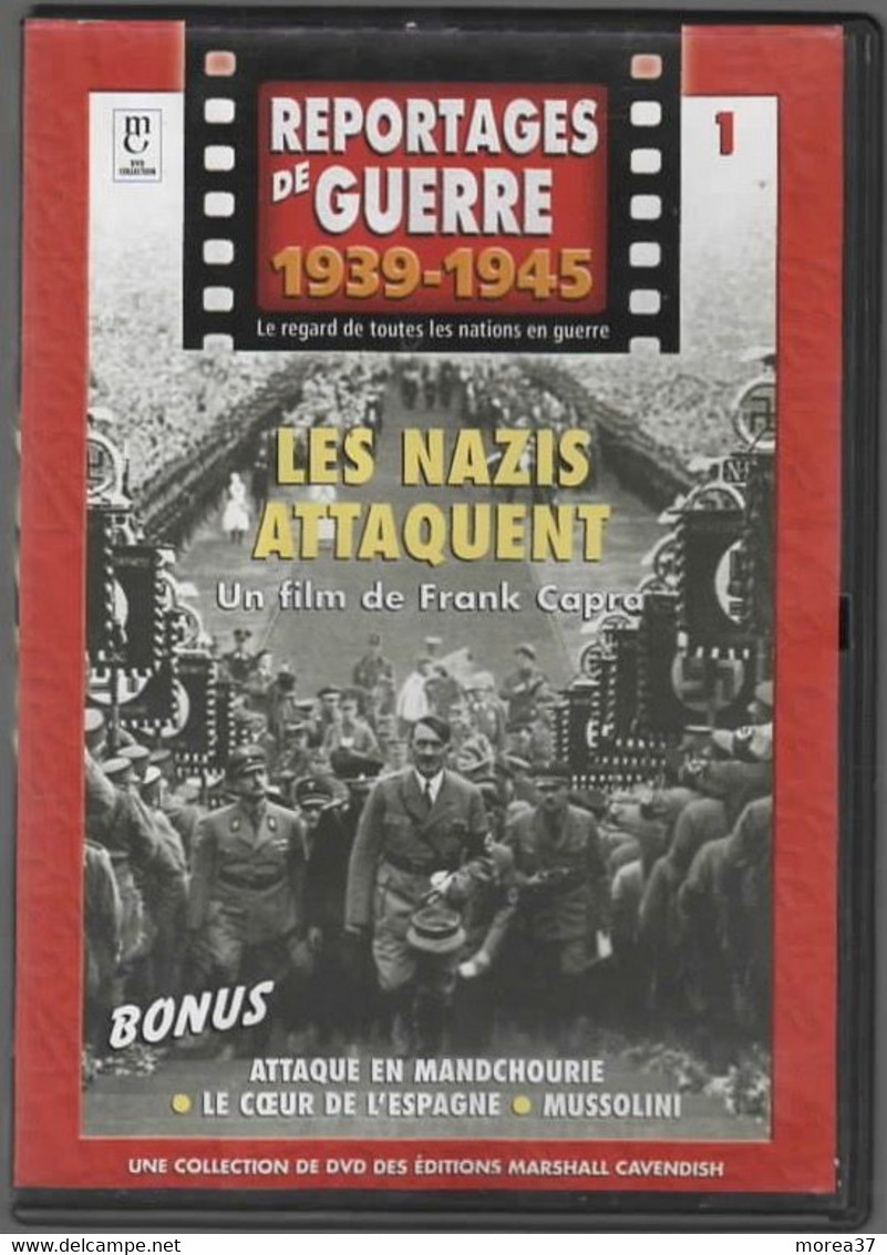 LES NAZIS ATTAQUENT      N°1   REPORTAGES DE GUERRE 1939-1945   C16 - Dokumentarfilme