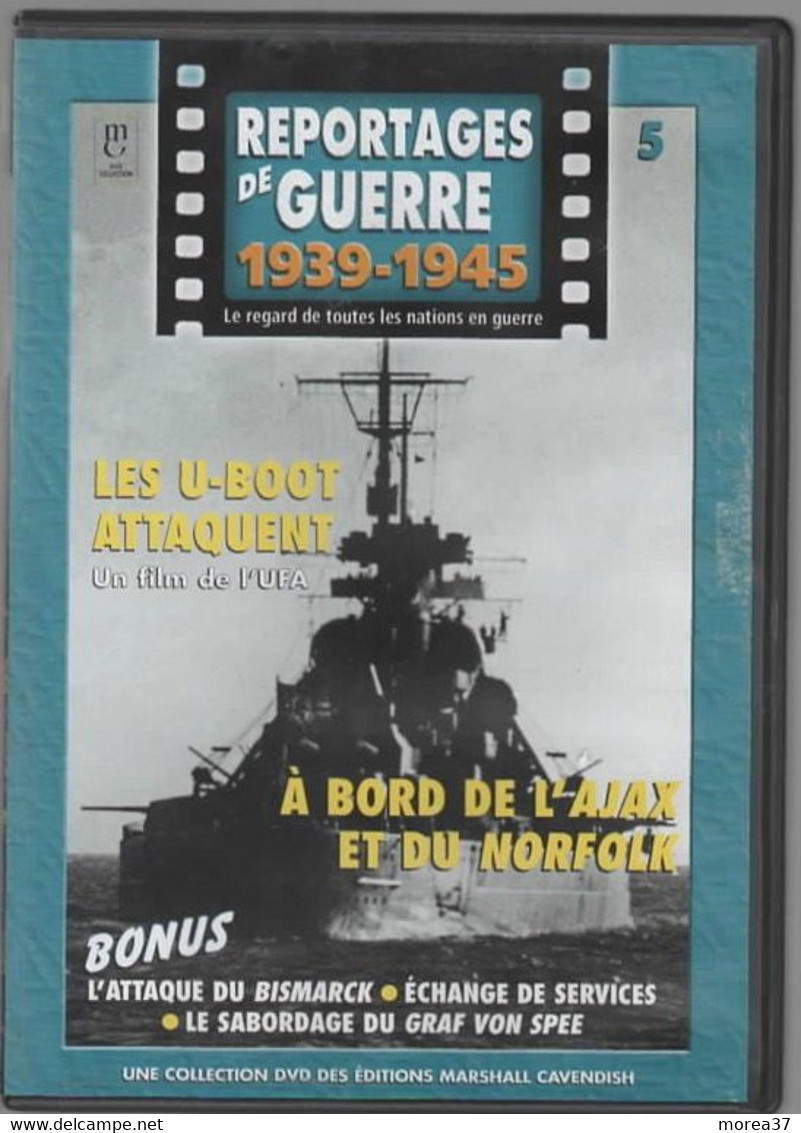 REPORTAGES DE GUERRE 1939 1945   U-BOOT ATTAQUENT  A BORD DE L'AJAX ET DU NORFOLK  C16 - Documentaires