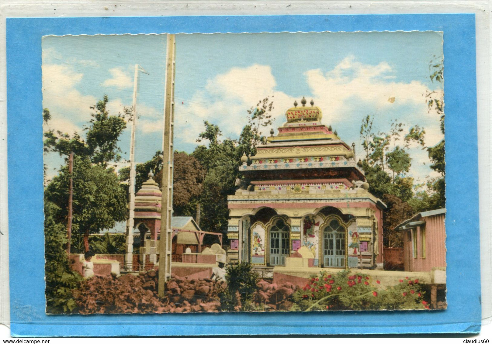 ILE  De  LA    REUNION     .SAINT - ANDRE  -  Temple  INDIEN   .cpsm  10,5 X 15 . - Andere & Zonder Classificatie