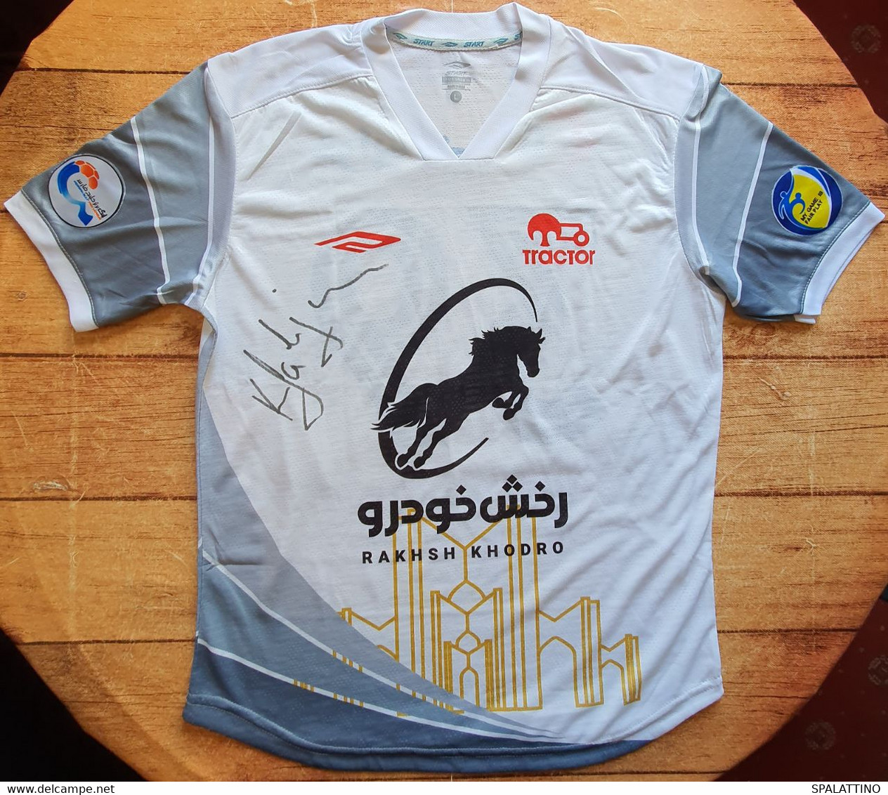 FC TRACTOR- SAZI, TABRIZ, IRAN- MATCH WORN SHIRT, FULL KIT, SIGNED, RARE - Uniformes Recordatorios & Misc