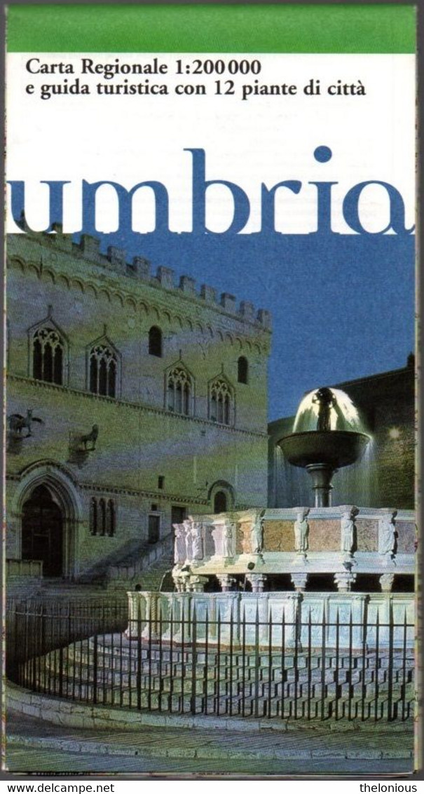 # Umbria - Carta Regionale 1:200.000 E Guida Turistica Con 12 Piante Di Città - Toerisme, Reizen