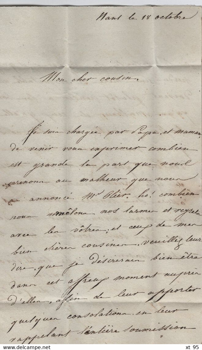 Nant - 11 - Aveyron - 18 Octobre 1834 - Decime Rural - Taxe Manuscrite - Type 11 - 1801-1848: Precursors XIX