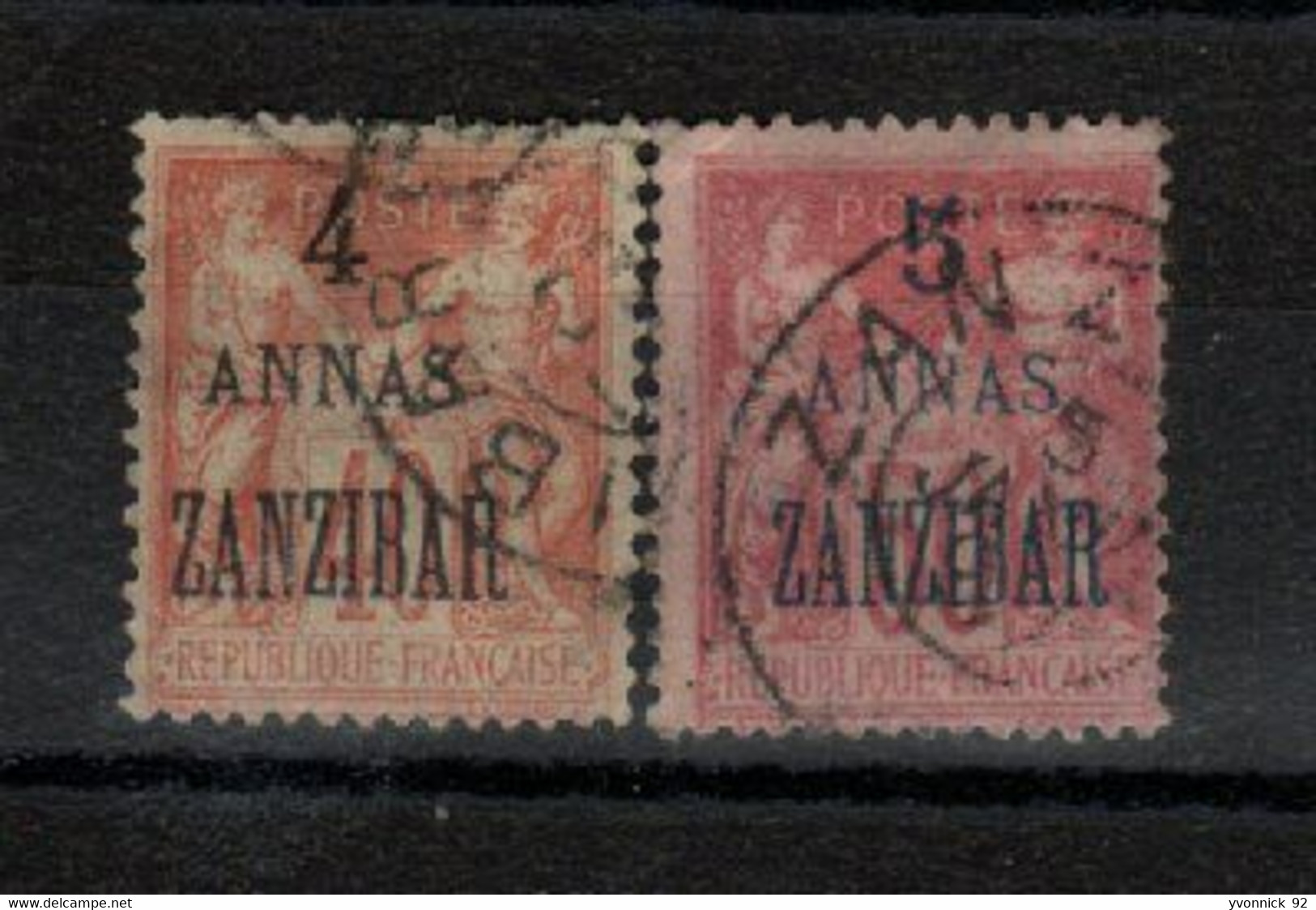 Zanzibar - 1896 N°26/28 - Oblitérés