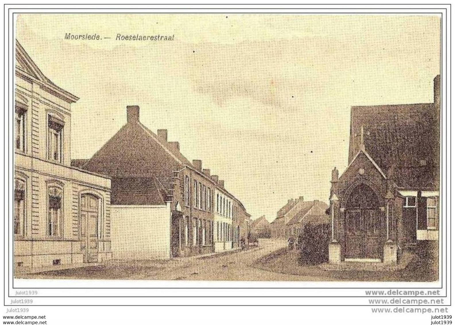 MOORSLEDE ..-- Roeselaerestraat .  1917 Vers Allemagne .  FELDPOST . Voir Verso . - Moorslede