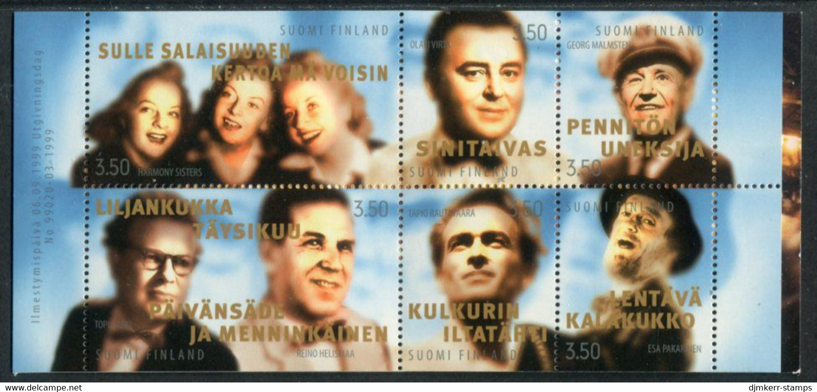FINLAND 1999 Entertainers Booklet MNH / **  Michel  1485-90 - Nuovi