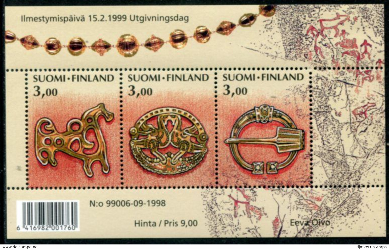 FINLAND 1999 New Kalevala Block MNH / **  Michel  Block 21 - Unused Stamps