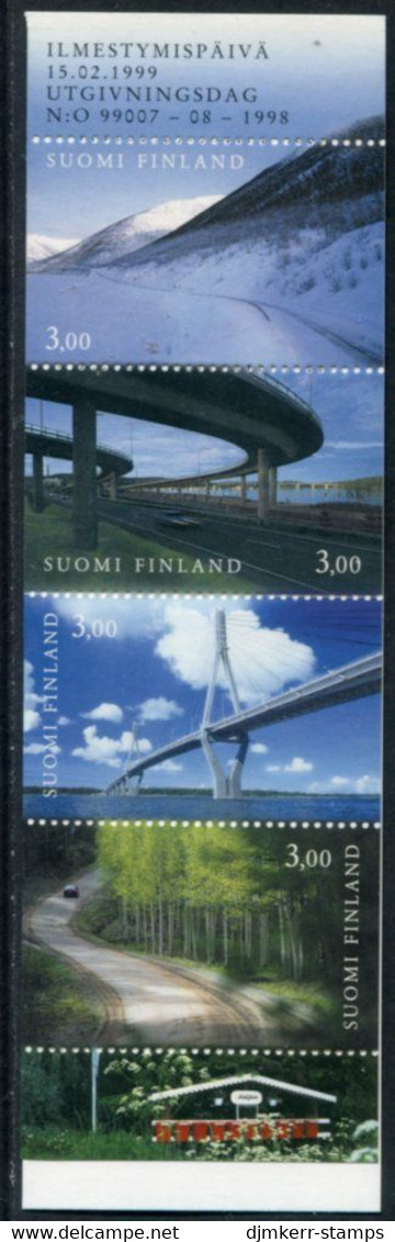 FINLAND 1999 Bicentenary Of National Road Administration Booklet MNH / **  Michel  1466-69 A - Ungebraucht