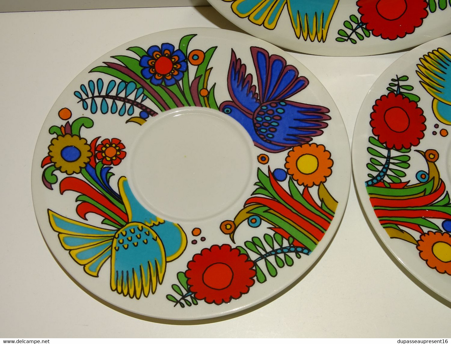 * 3 ASSIETTES SOUCOUPES VILLEROY & BOCH Modèle VINTAGE ACAPULCO Déco TABLE  E - Villeroy/Boch (LUX)