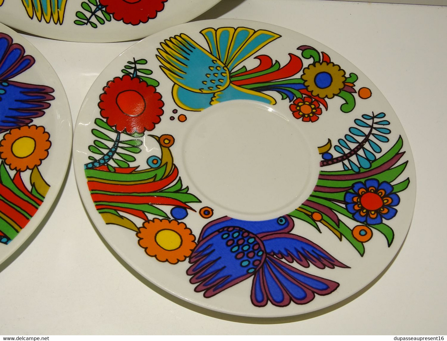 * 3 ASSIETTES SOUCOUPES VILLEROY & BOCH Modèle VINTAGE ACAPULCO Déco TABLE  E - Villeroy/Boch (LUX)