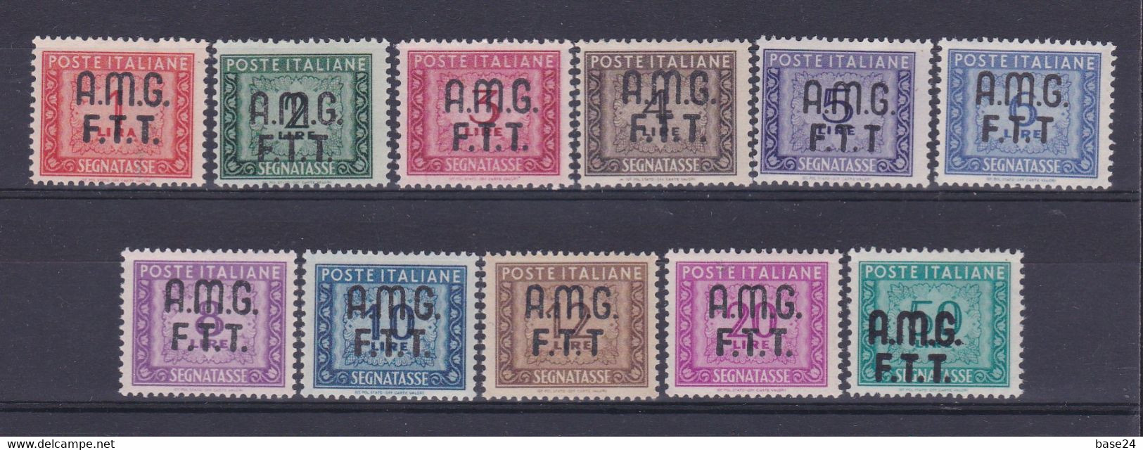 1947 Italia Italy Trieste A SEGNATASSE CIFRA  POSTAGE DUE Serie Di 11v. (5/15) MNH** - Portomarken