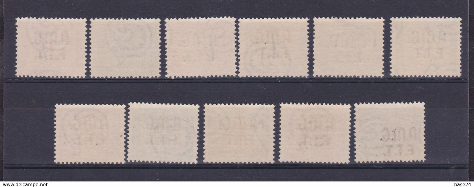 1947 Italia Italy Trieste A SEGNATASSE CIFRA  POSTAGE DUE Serie Di 11v. (5/15) MNH** - Strafport