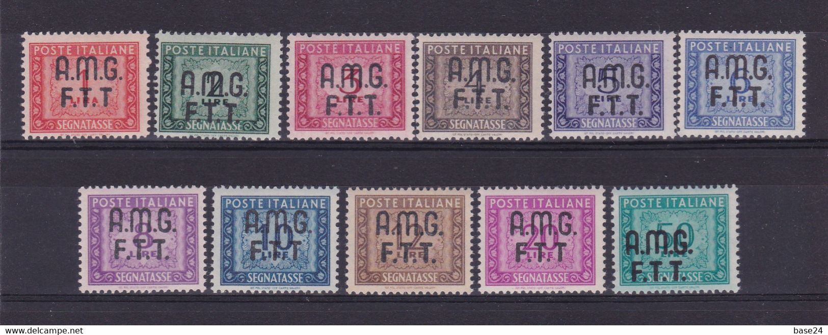 1947 Italia Italy Trieste A SEGNATASSE CIFRA  POSTAGE DUE Serie Di 11v. (5/15) MNH** - Portomarken