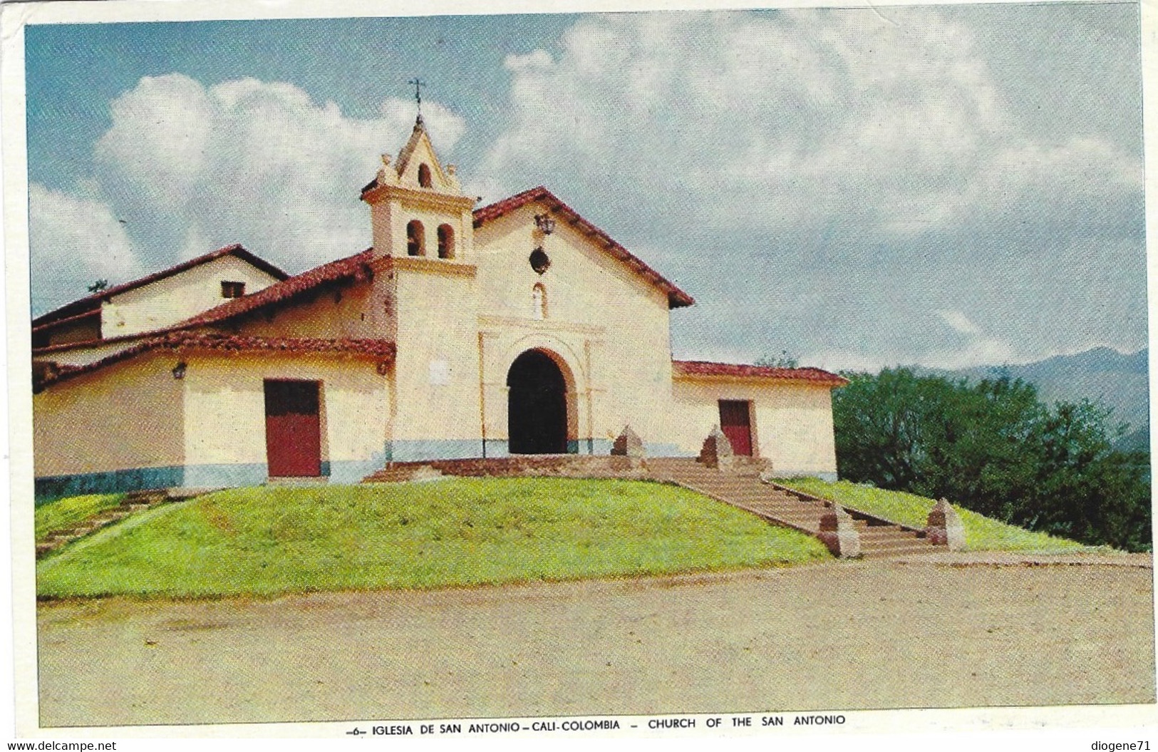 Iglesia De San Antonio Cali Colombia Par Avion Aereo - Colombia