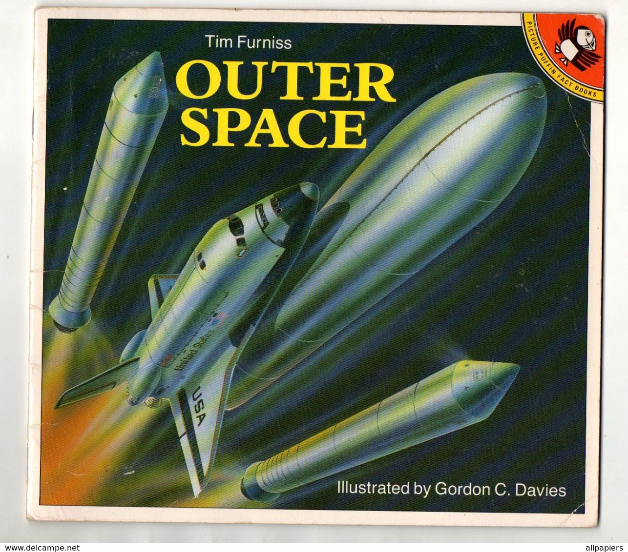 Outer Space Par Tim Furniss, Illustrated By Gordon C. Davies 1989 - Format : 21.5x19.5 Cm Soit 31 Pages - Astronomia