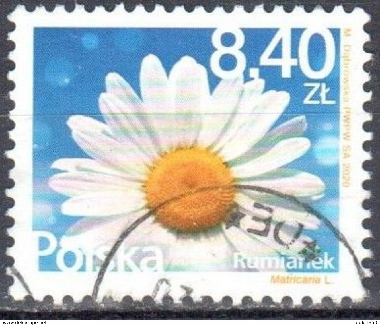 Poland  2020 - Flowers - Mi.5204 - Used - Used Stamps