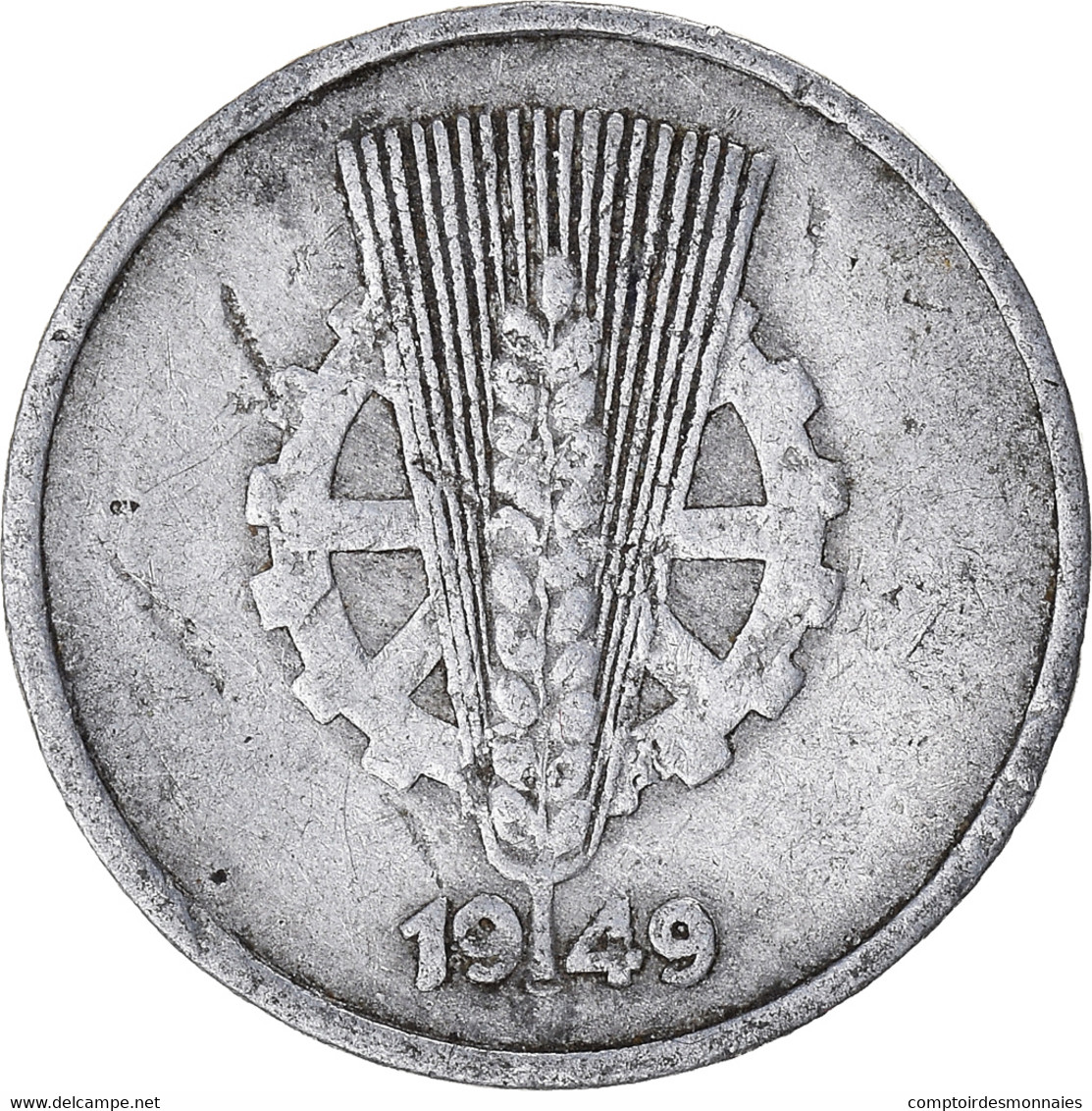 Monnaie, République Démocratique Allemande, 10 Pfennig, 1949 - 10 Pfennig