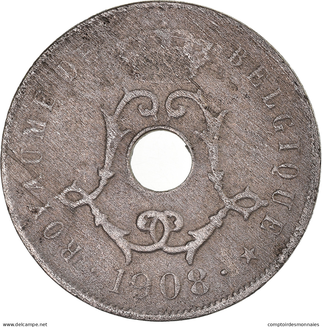 Monnaie, Belgique, 25 Centimes, 1908 - 25 Cent