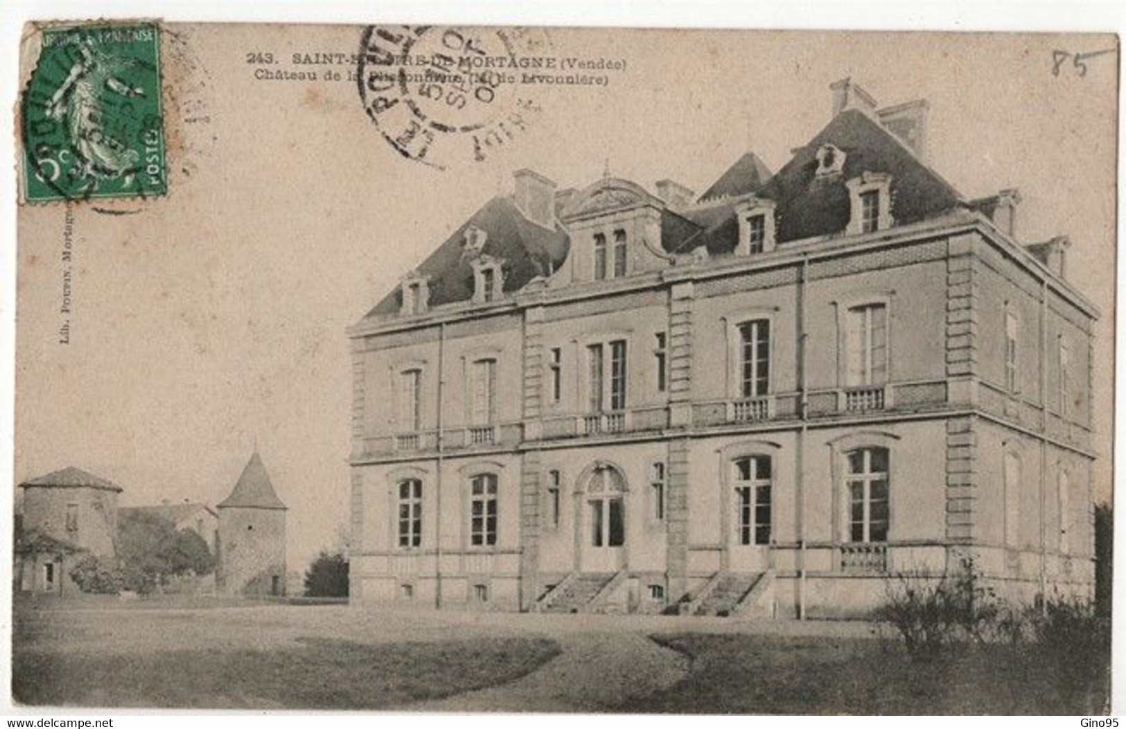 CPA 85 Saint Hilaire De Mortagne Chateau De La Plissonnière - Saint Hilaire Des Loges