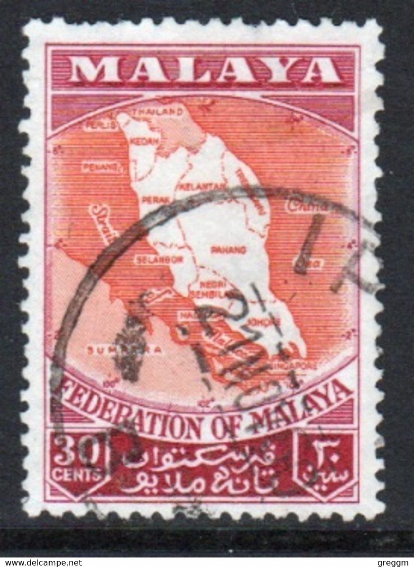 Malayan Federation 1957 Single 30c Stamp In Fine Used - Federation Of Malaya