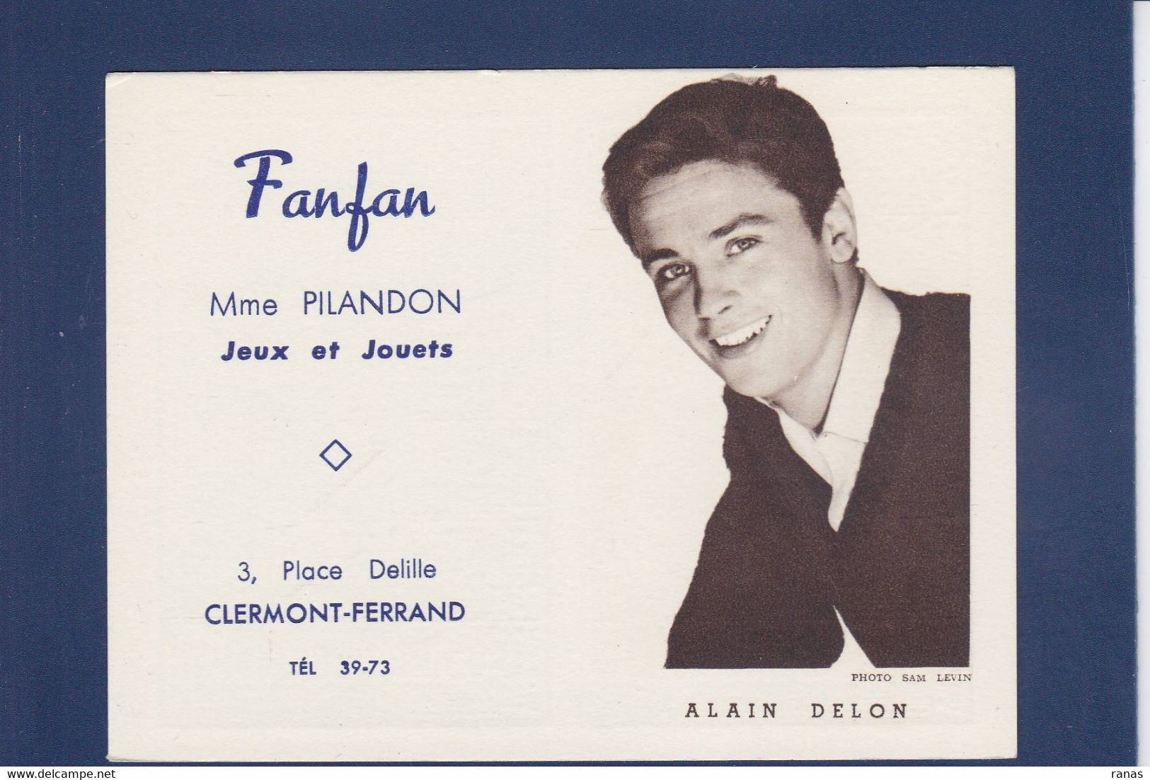 Calendrier 1961 Cinéma Alain DELON Clermond Ferrand Non Plié - Formato Piccolo : 1961-70