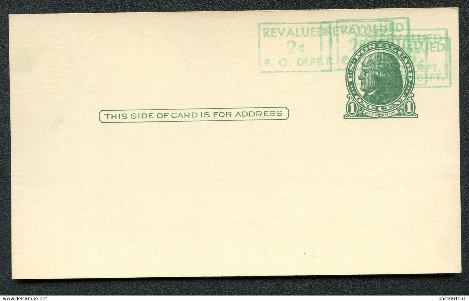 UX39 S56-1var Postal Card MULTIPLE SURCHARGE + DOUBLE ON BACK Mint Vf 1952 - 1941-60