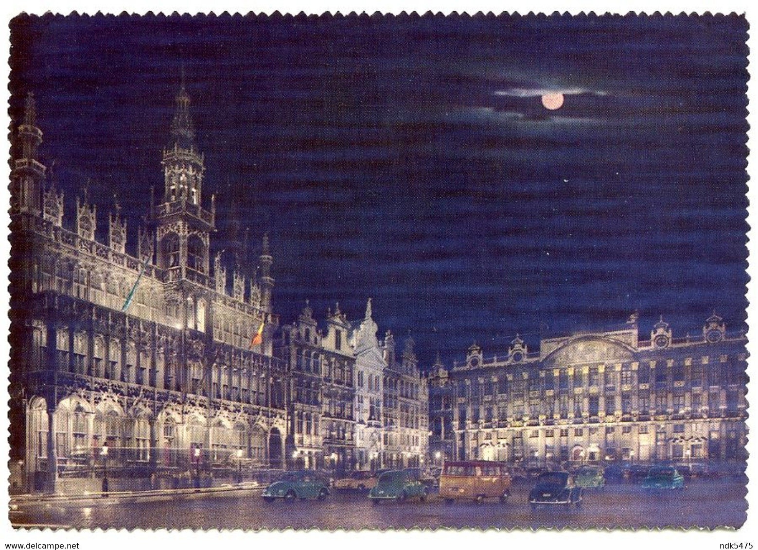 BELGIQUE : BRUXELLES - UN COIN DE LA GRAND'PLACE (10 X 15cms Approx.) - Bruxelles La Nuit