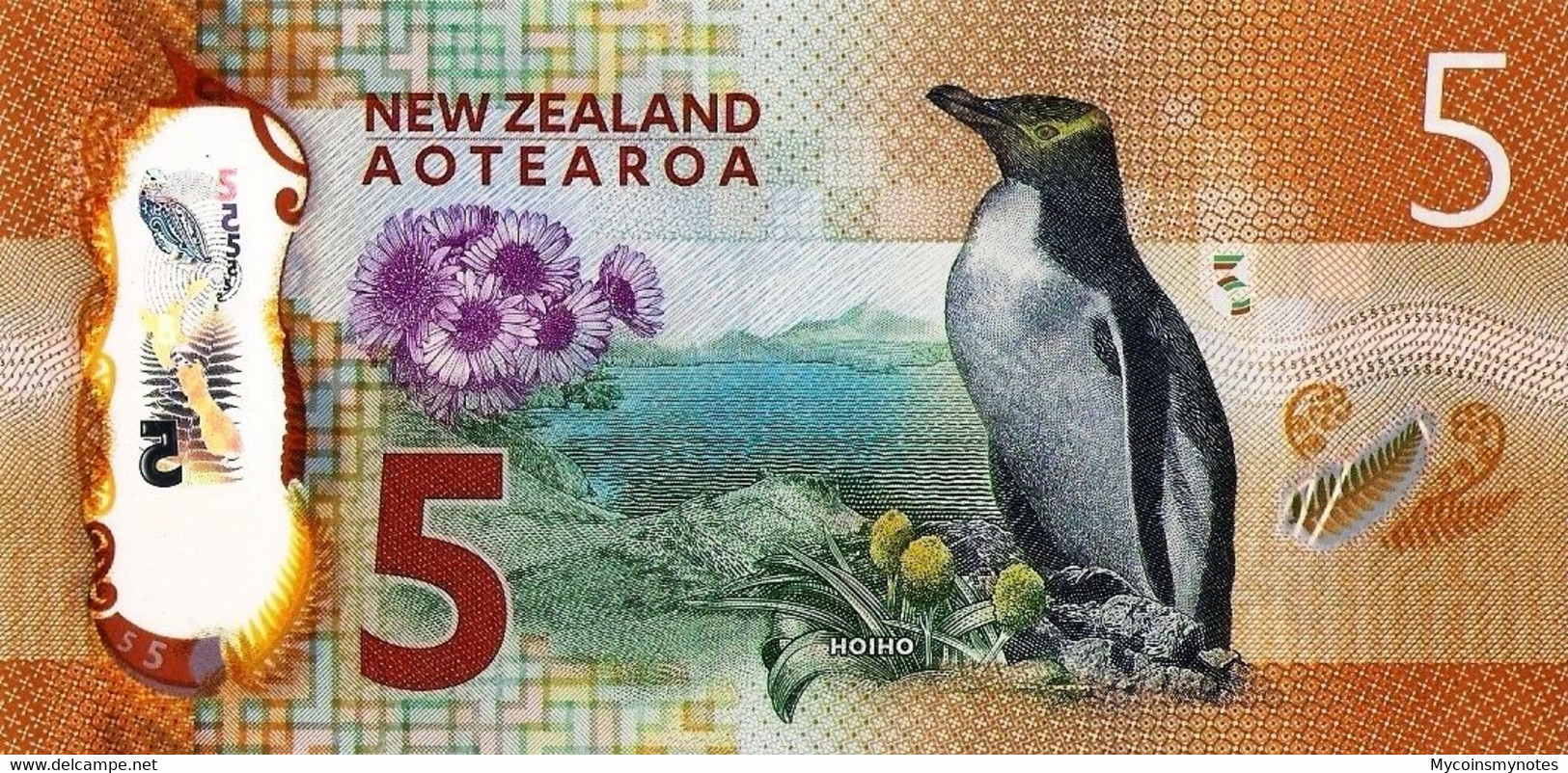 NEW ZEALAND 5 Dollars Banknote, 2015, P190, Polymer, UNC - Nueva Zelandía