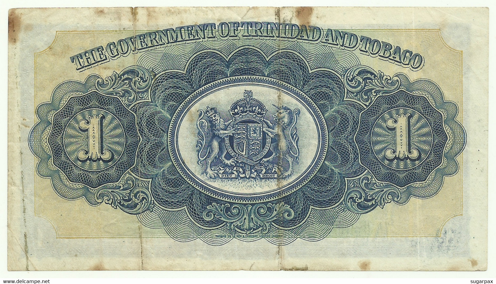 Trinidad & Tobago - 1 Dollar - 1939 - Pick 5.b - Serie 4D - Trinidad En Tobago