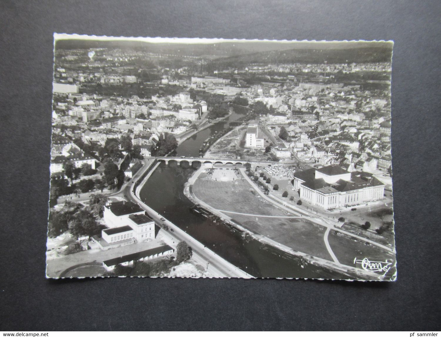 Saarland 23.10.1955 Volksbefragung 1955 Michel Nr.362 EF Mit Werbestempel Volksbefragung Echtfoto AK Saarbrucken - Briefe U. Dokumente