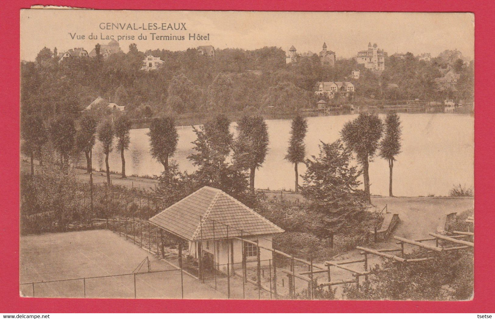 Genval-les-Eaux - Vue Du Lac Prise Du Terminus Hôtel - 1928 ( Voir Verso ) - Rixensart