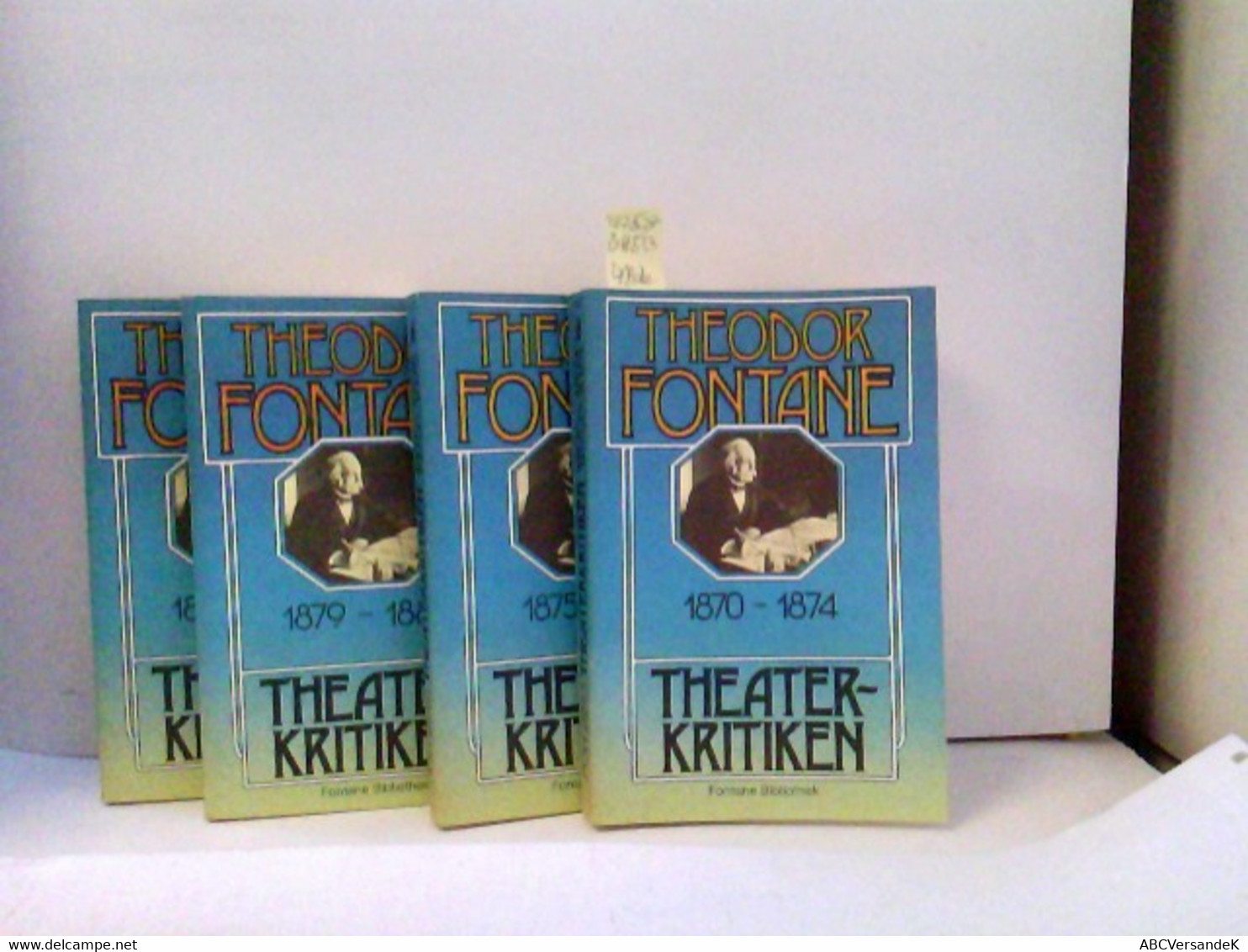 Theodor Fontane Werke Und Schriften Bde 30-33 - Theaterkritiken - Deutschsprachige Autoren