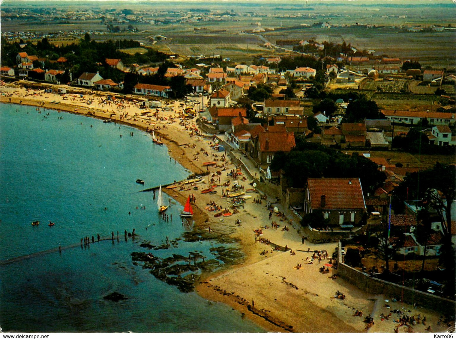 Noirmoutier * Le Vieil * Vue Sur La Plage - Noirmoutier