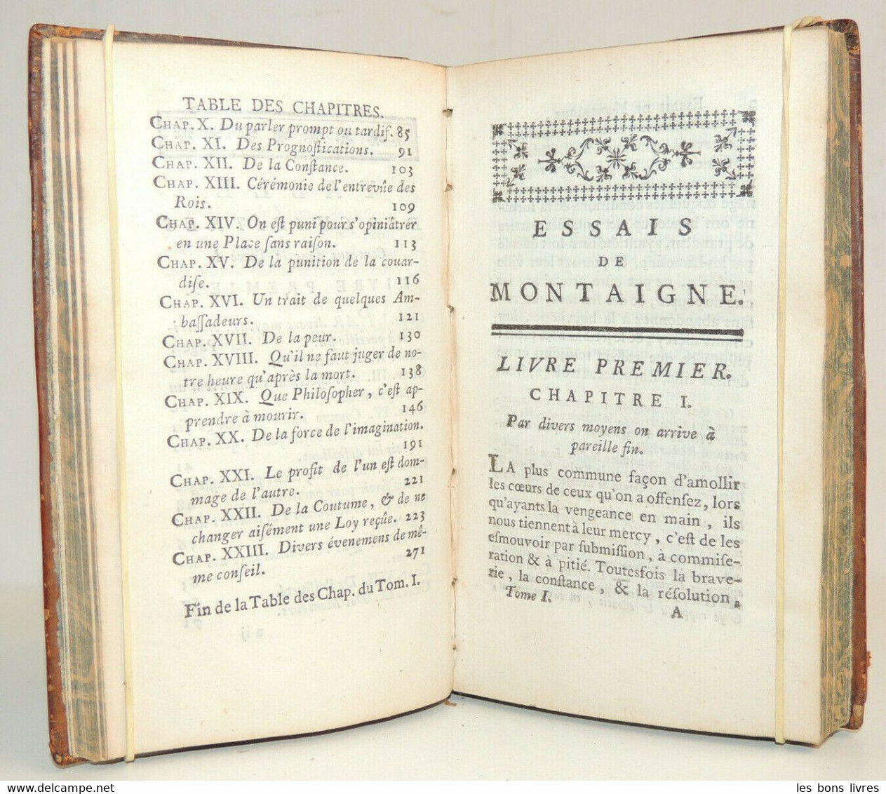 1754. Essais De Michel De Montaigne. Londres, Jean Nourse & Vaillant - Tot De 18de Eeuw