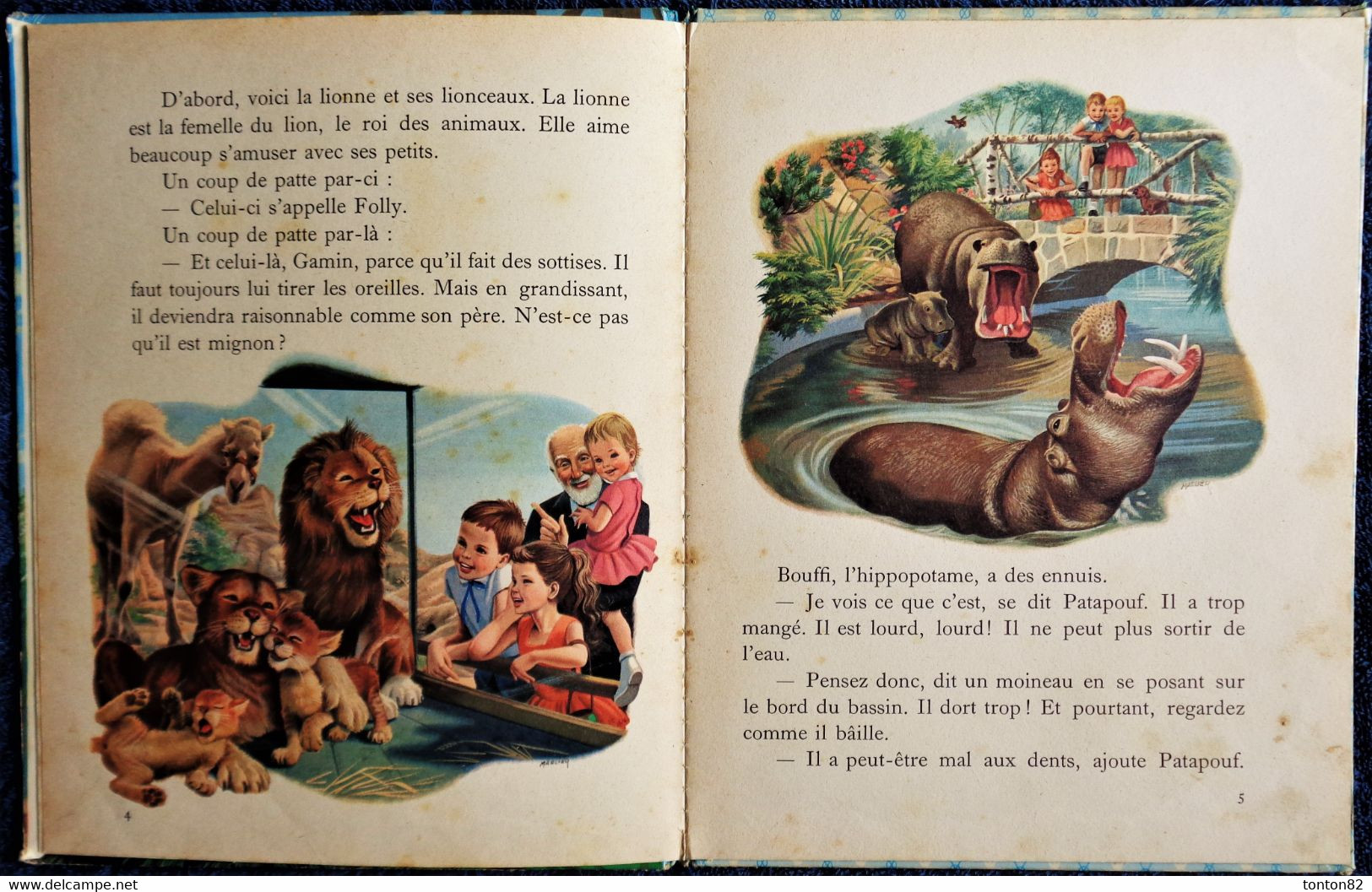 G. Delahaye / M. Marlier - Martine au Zoo - Collection   " Farandole " - Casterman - ( 1963 ) .