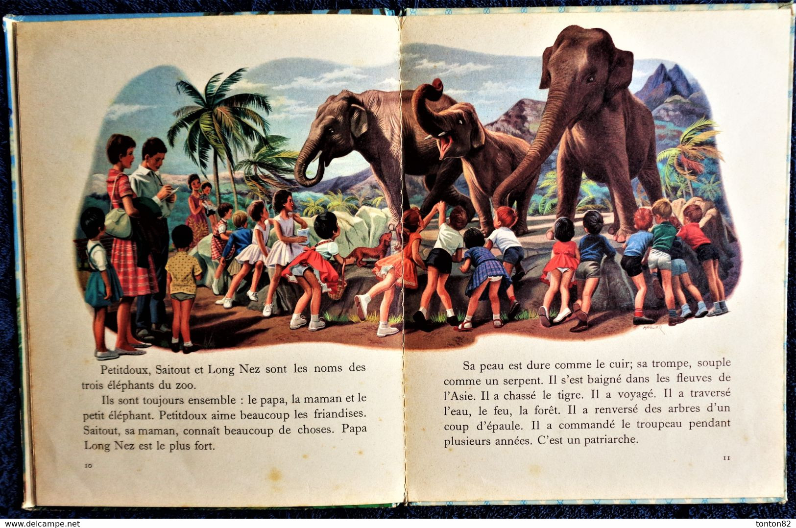 G. Delahaye / M. Marlier - Martine au Zoo - Collection   " Farandole " - Casterman - ( 1963 ) .