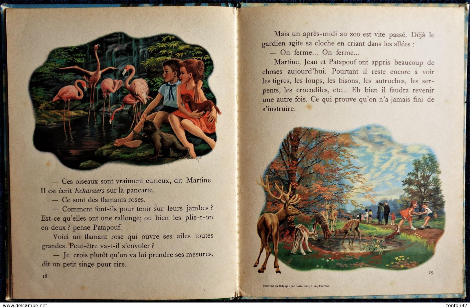 G. Delahaye / M. Marlier - Martine au Zoo - Collection   " Farandole " - Casterman - ( 1963 ) .