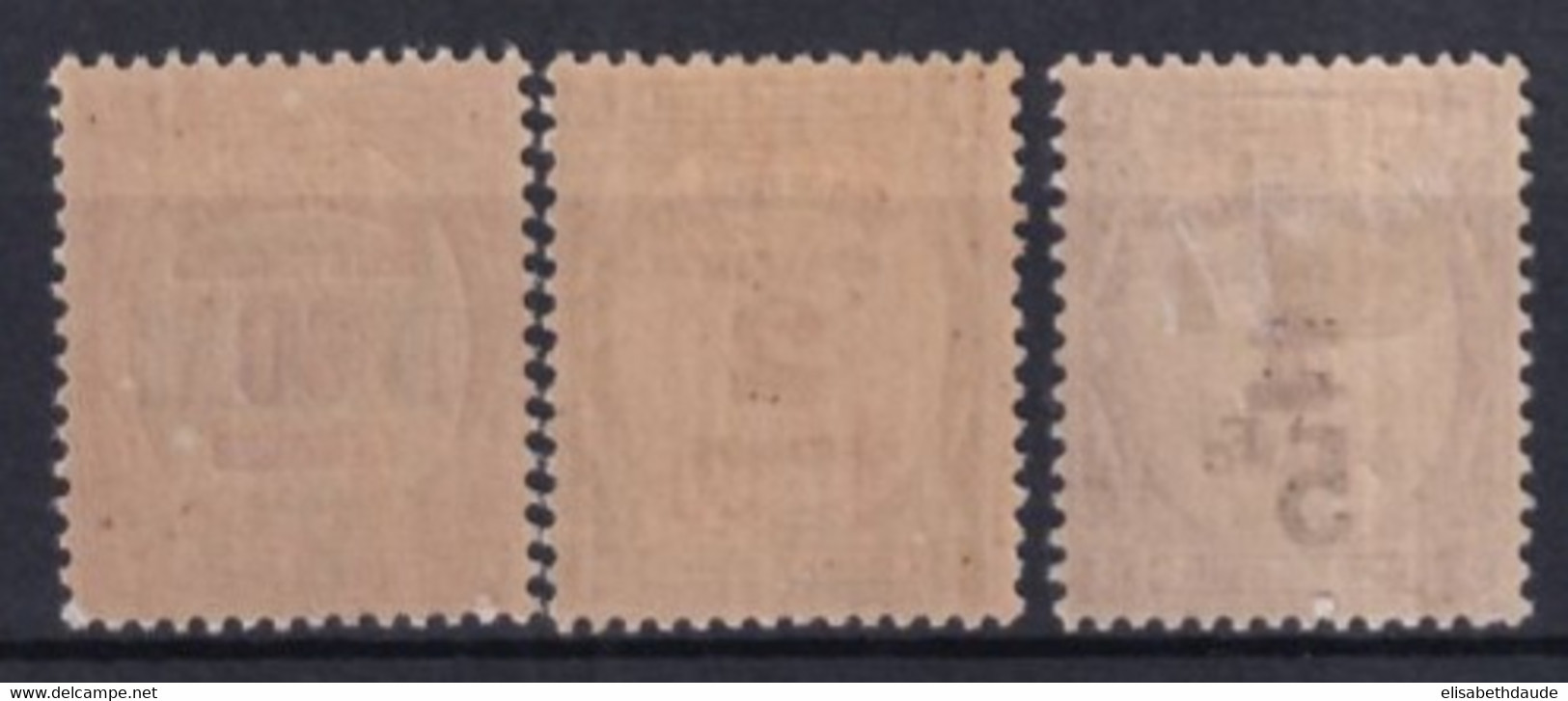 1929 - TAXE - YVERT N° 63/65 * MLH - COTE = 155 EUR. - 1859-1959 Mint/hinged