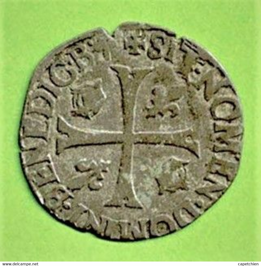 CHARLES IX / DOUZAIN DEUXIEME TYPE / 1574 P / DIJON / 1.67 G / 23.5 Mm - 1560-1574 Carlo IX