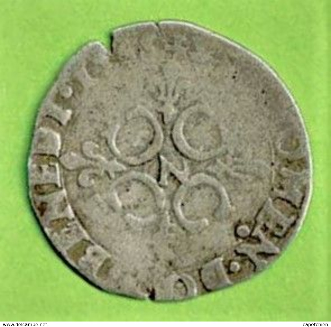CHARLES IX / SOL PARISIS / 1568 ?,N : MONTPELLIER / 1.21 G / 21.5 Mm / BILLON - 1560-1574 Carlo IX
