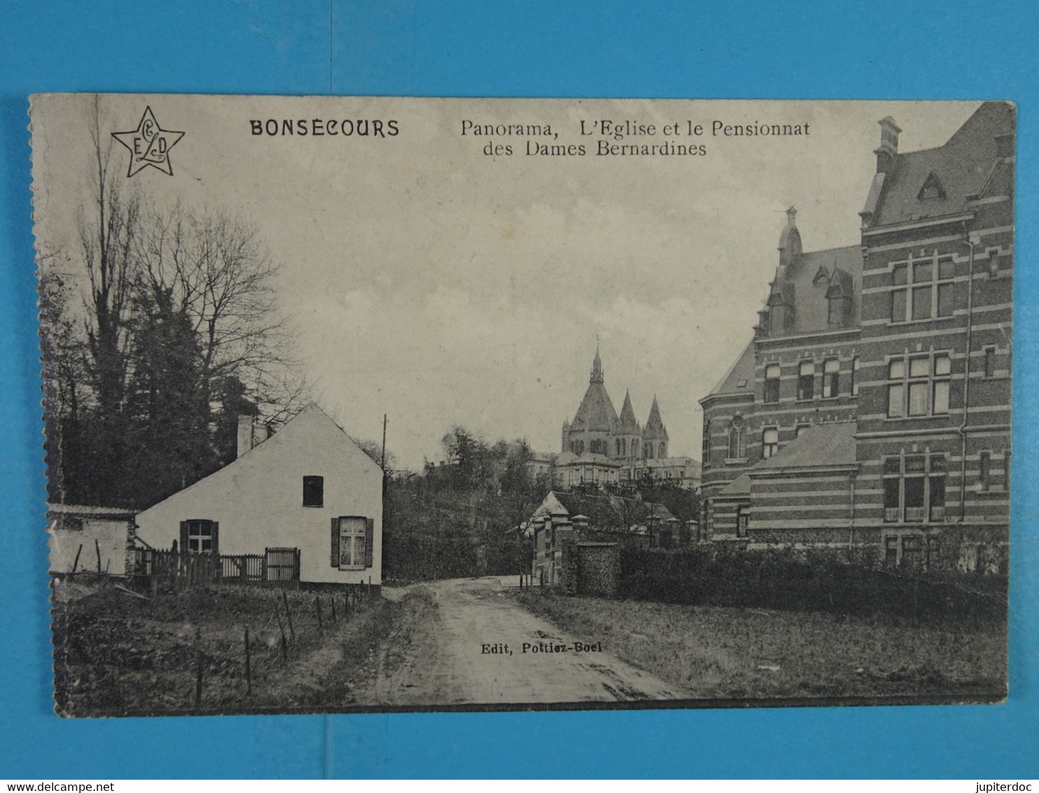 Bonsecours Panorama, L'Eglise Et Le Pensionnat Des Dames Bernardines - Péruwelz