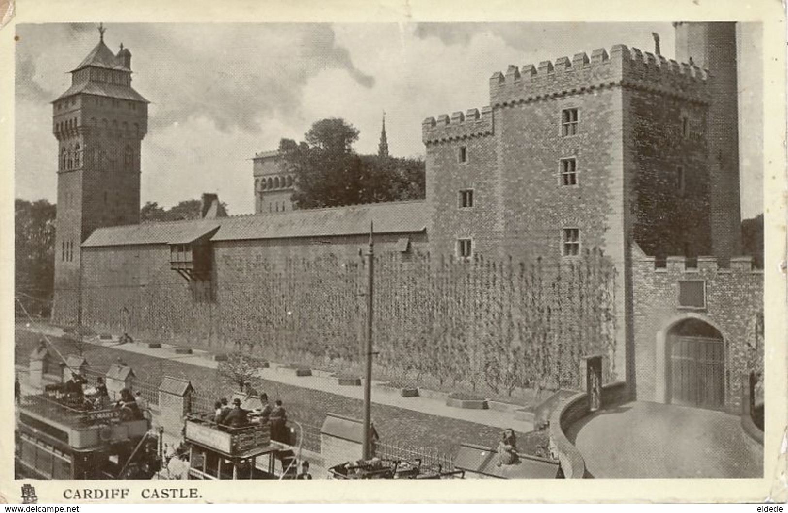 Cardiff Castle  Raphael Tuck Glosso  P. Used To Desdeiries Du Dézert Doyen Faculté Lettres Clermont Ferrand Coach Tram - Glamorgan