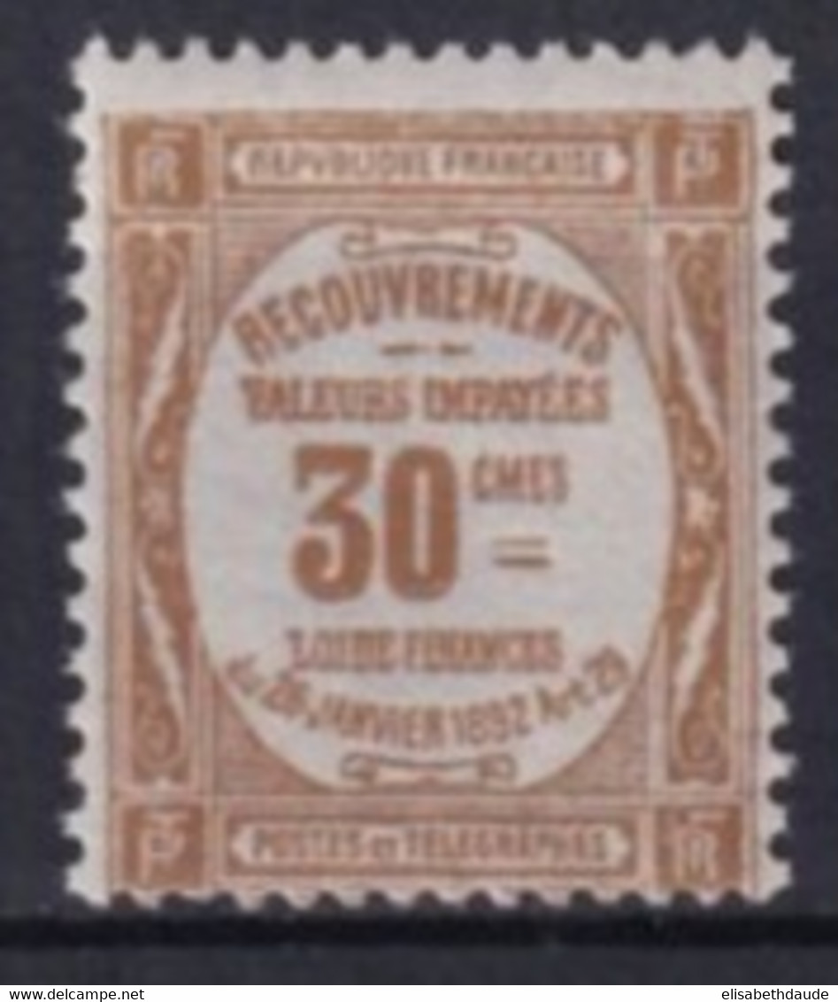 1917 - TAXE - YVERT N° 46 ** MNH - COTE = 40 EUR - 1859-1959 Postfris