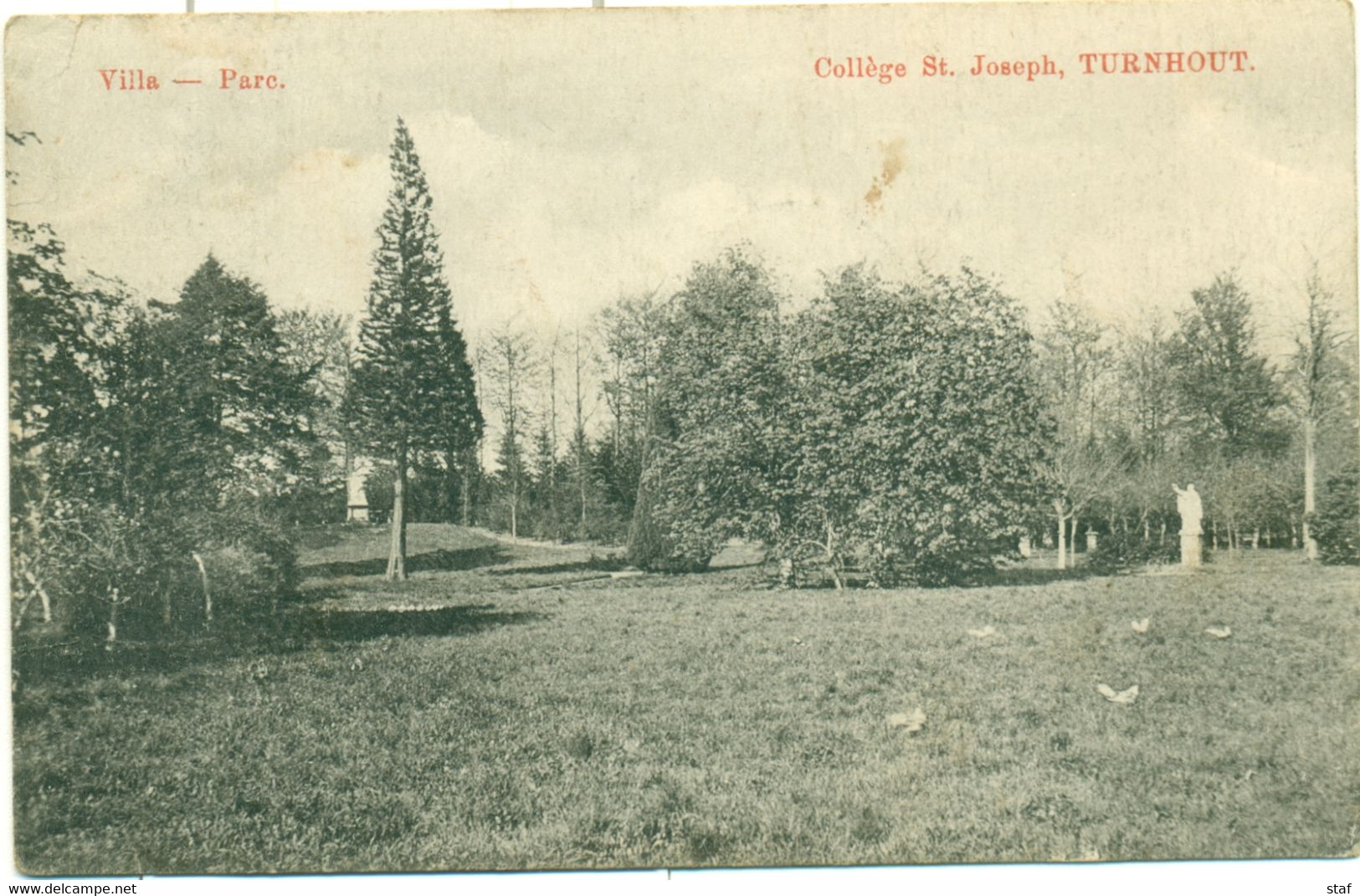 Turnhout : Collège St Joseph - Villa - Parc : 1910 - Turnhout