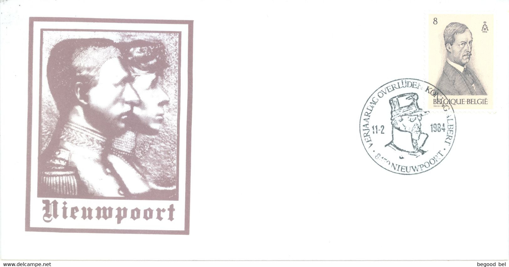 BELGIUM - 11.2.1984 - FDC - ALBERT II NIEUWPOORT  - COB 2118 - Lot 25017 - 1981-1990