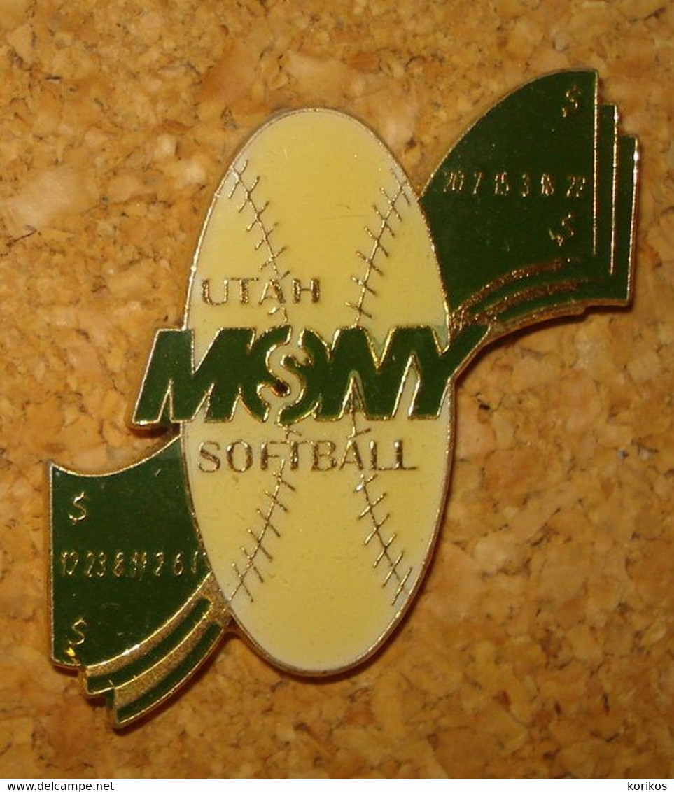 UTAH MOSNY TRAVEL TEAM SOFTBALL PIN - USA - RARE - Apparel, Souvenirs & Other