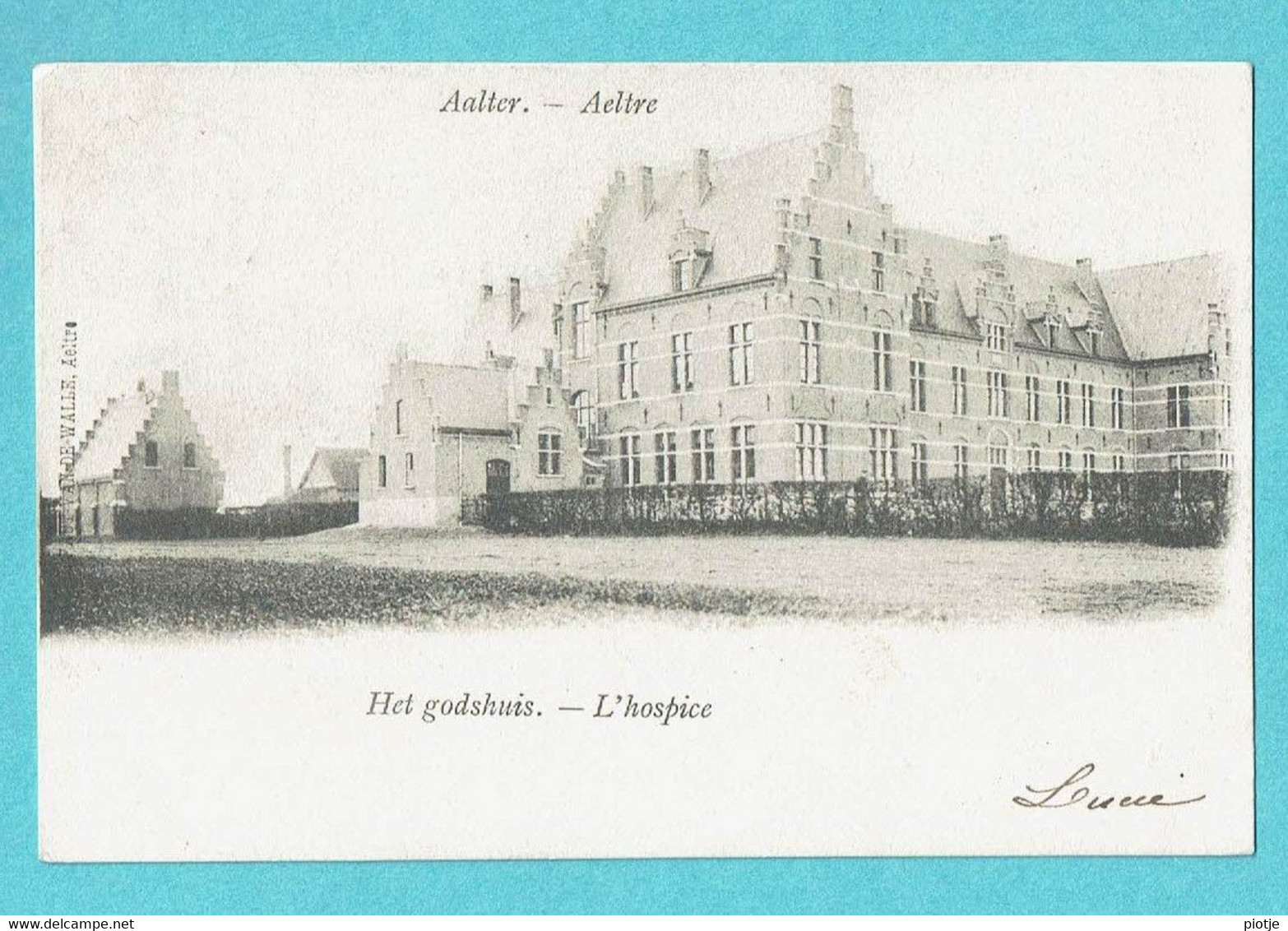 * Aalter - Aeltre (Oost Vlaanderen) * (Faut - Van De Walle) Het Godshuis, L'hospice, Unique, Zeldzaam, TOP, Old - Aalter