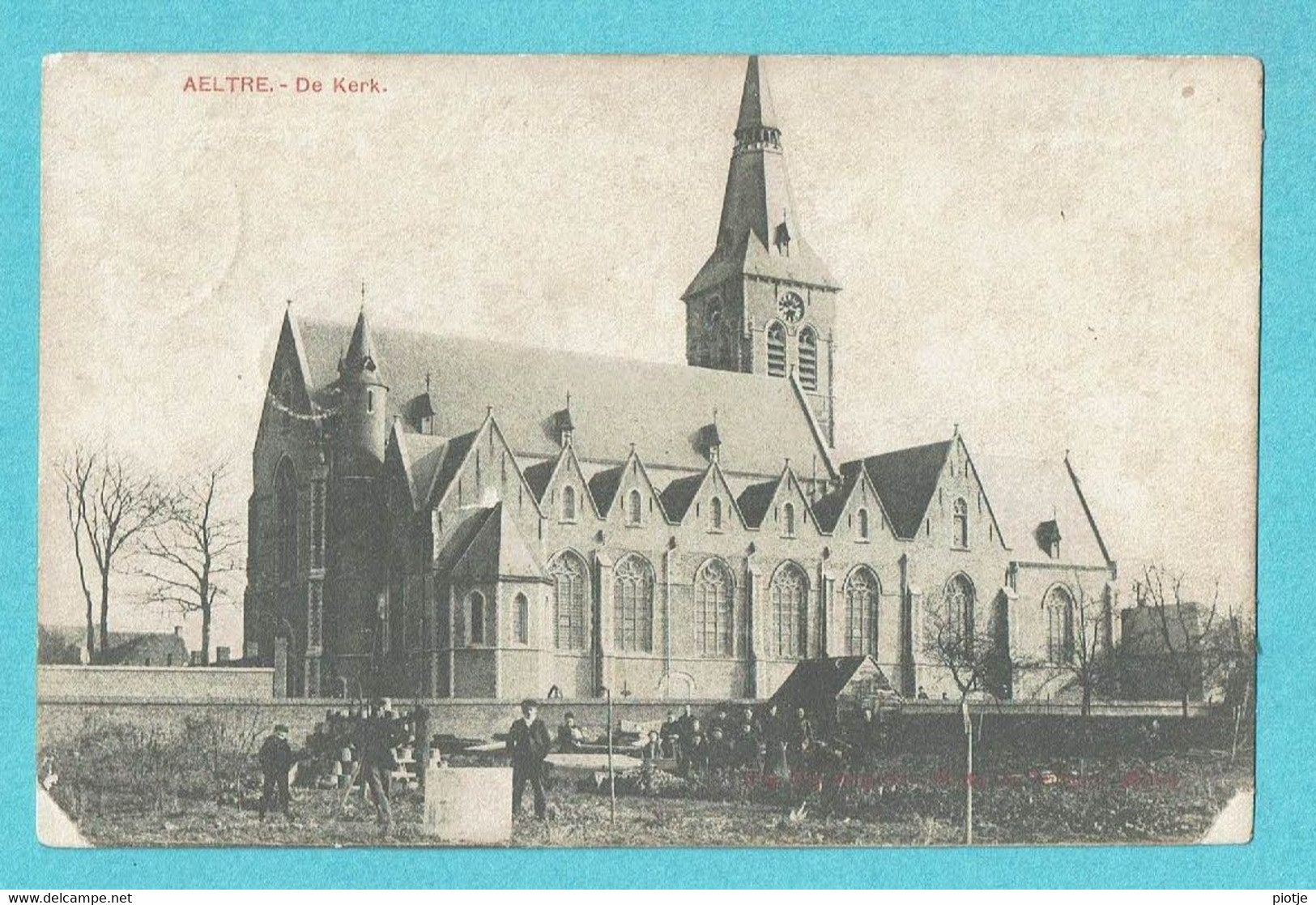 * Aalter - Aeltre (Oost Vlaanderen) * (Uitg Edg. Vergucht - Phot Jos Teirlynck) De Kerk, église, Church, Kirche, Animée - Aalter