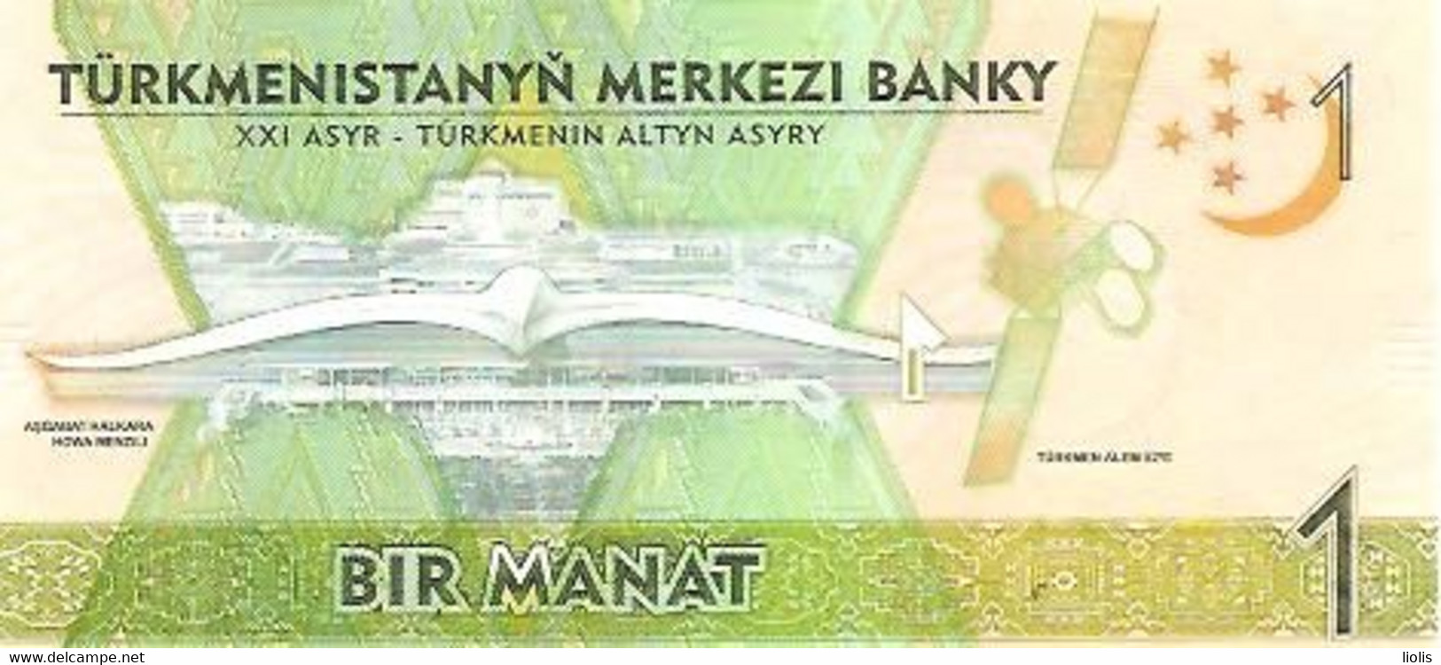 Turkmenistan P-36  1 Manat  2017 UNC - Turkmenistan