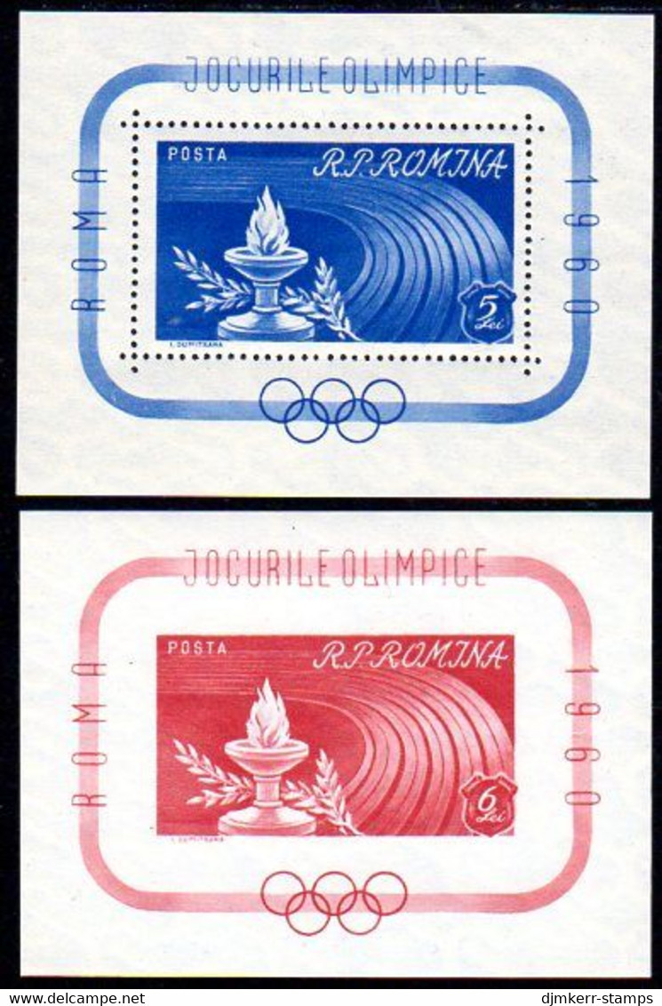 ROMANIA 1960 Olympic Games Blocks MNH/**.  Michel Blocks 46-47 - Ongebruikt